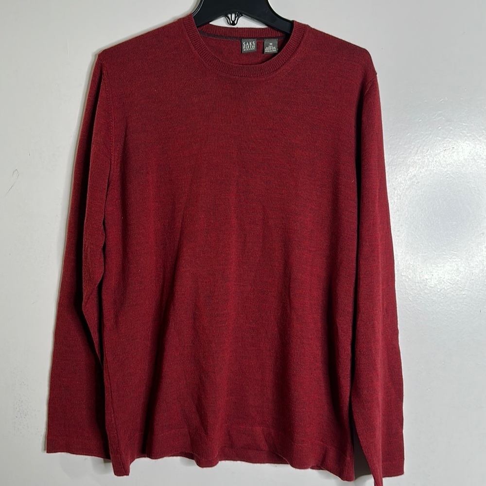 Saks Fifth avenue extra fine Marino wool sweater size medium